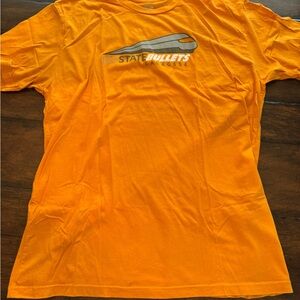 Bullets Lacrosse Orange Logo Short Sleeved Tee- Size XL